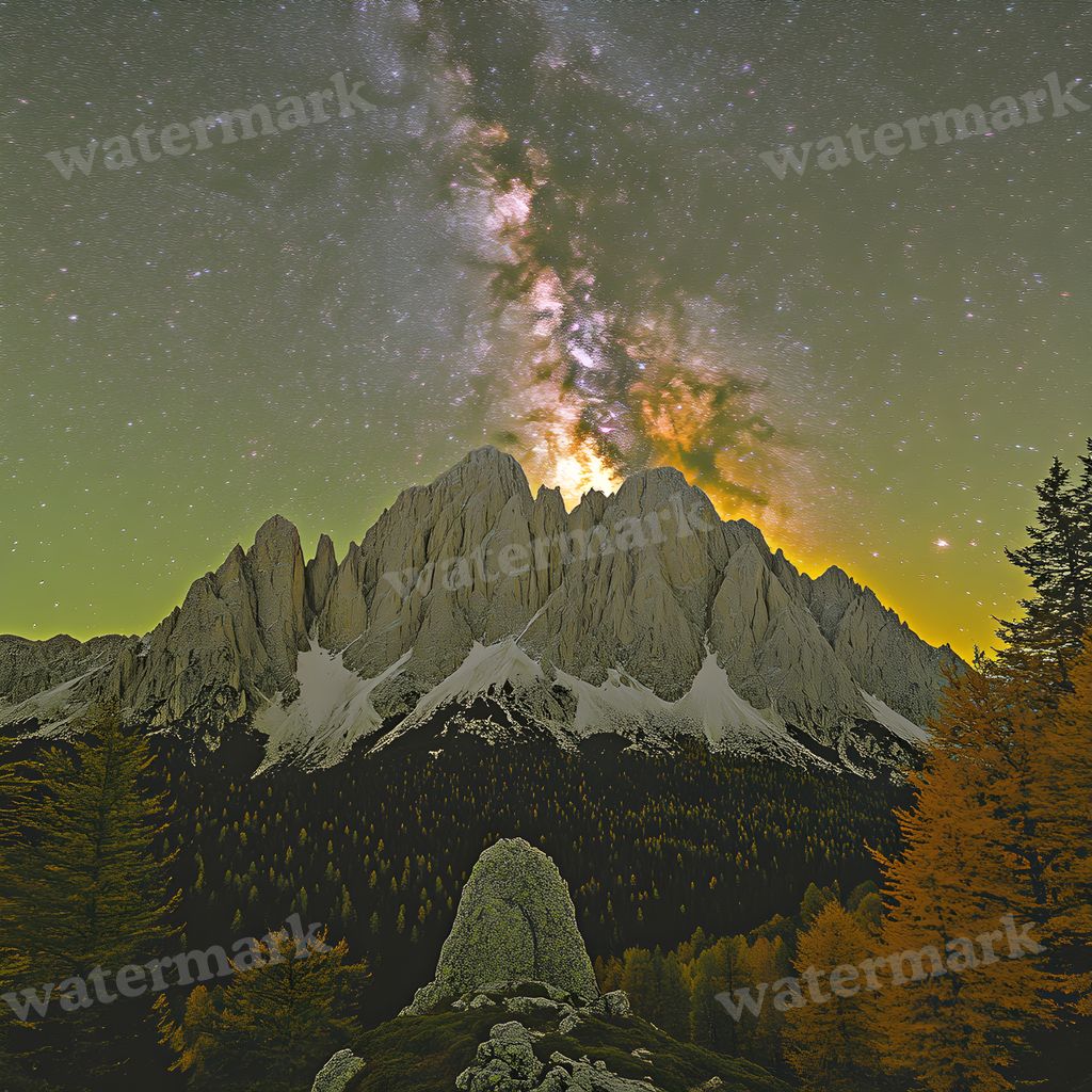 Celestial Moonlit digital photo backdrop for photo editing, preview 14