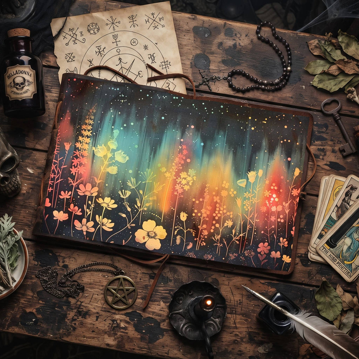 Celestial Wildflowers Digital Papers