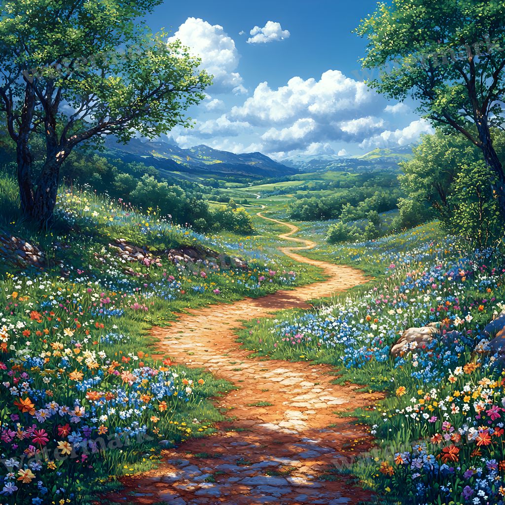 Charming Country Trail Backdrop Images