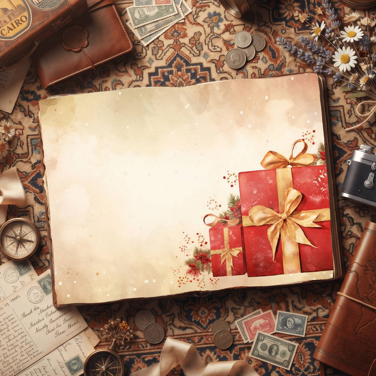 Christmas Gifts Digital Papers