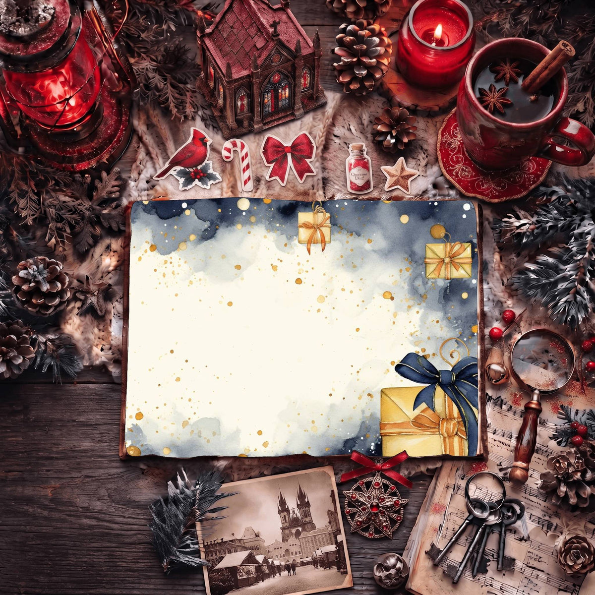 Christmas Gifts Digital Papers