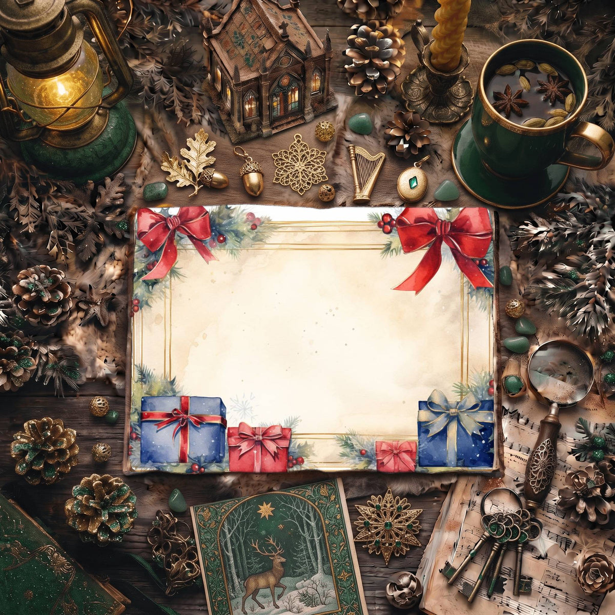 Christmas Gifts Digital Papers