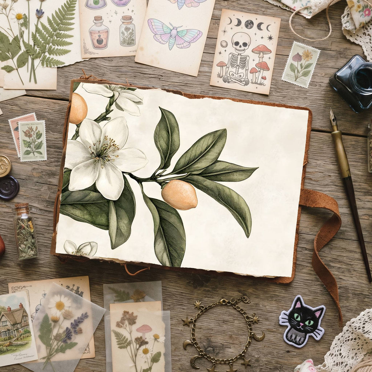 Citrus Blossoms Digital Papers