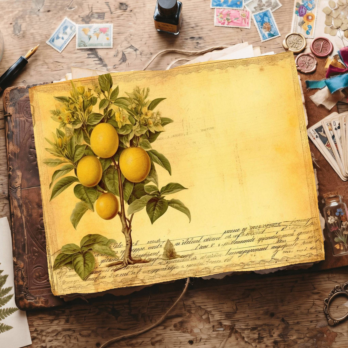 Citrus Fruit Digital Papers