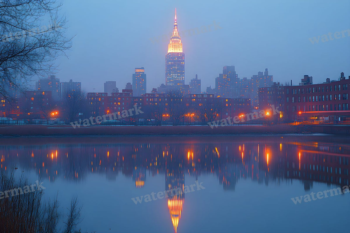 City Lightskyline Night Backdrop Images