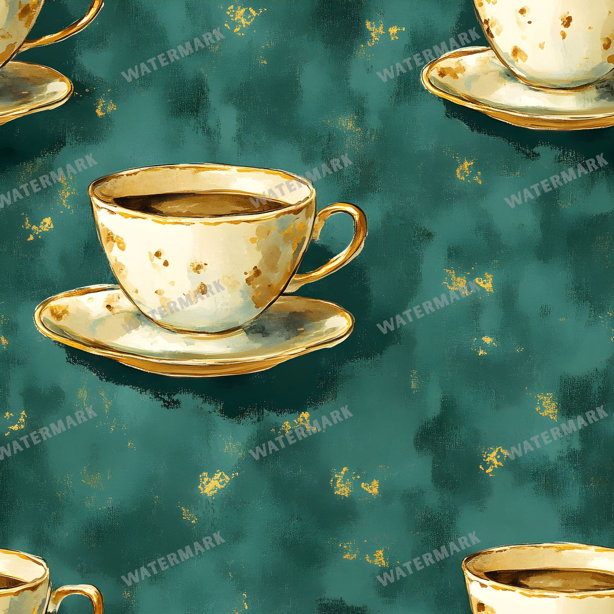 Coffee seamless pattern digital paper, repeating design 15