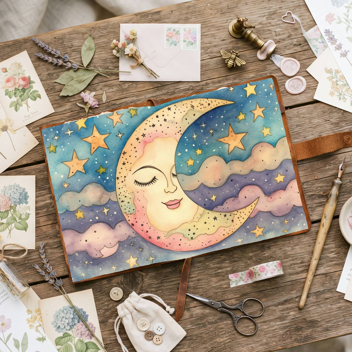 Colourful Pastel Celestial Digital Papers
