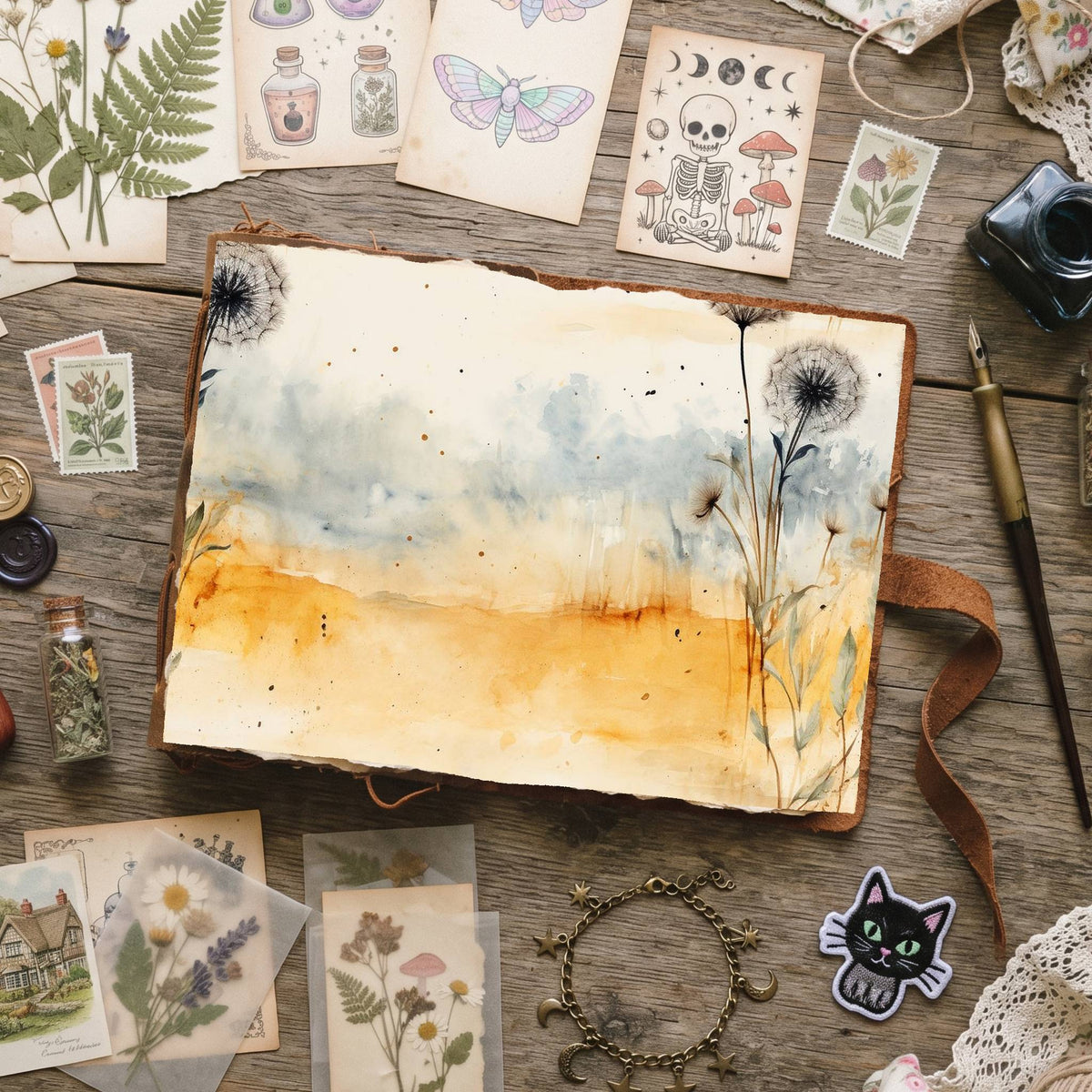 Dandelions Digital Papers