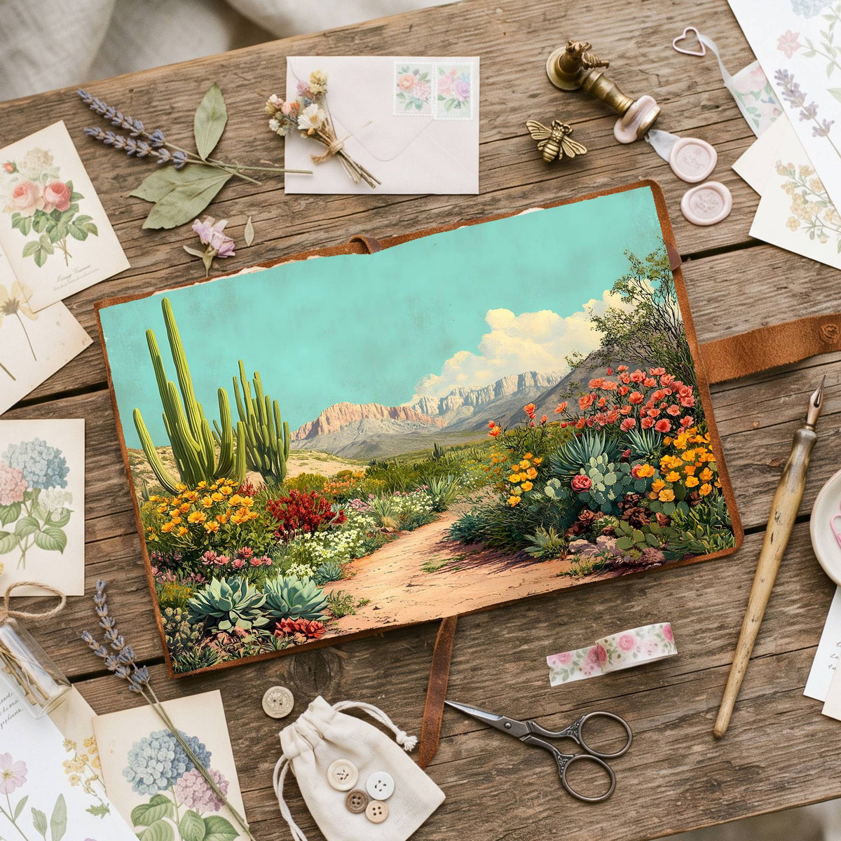 Desert Botanical Digital Papers