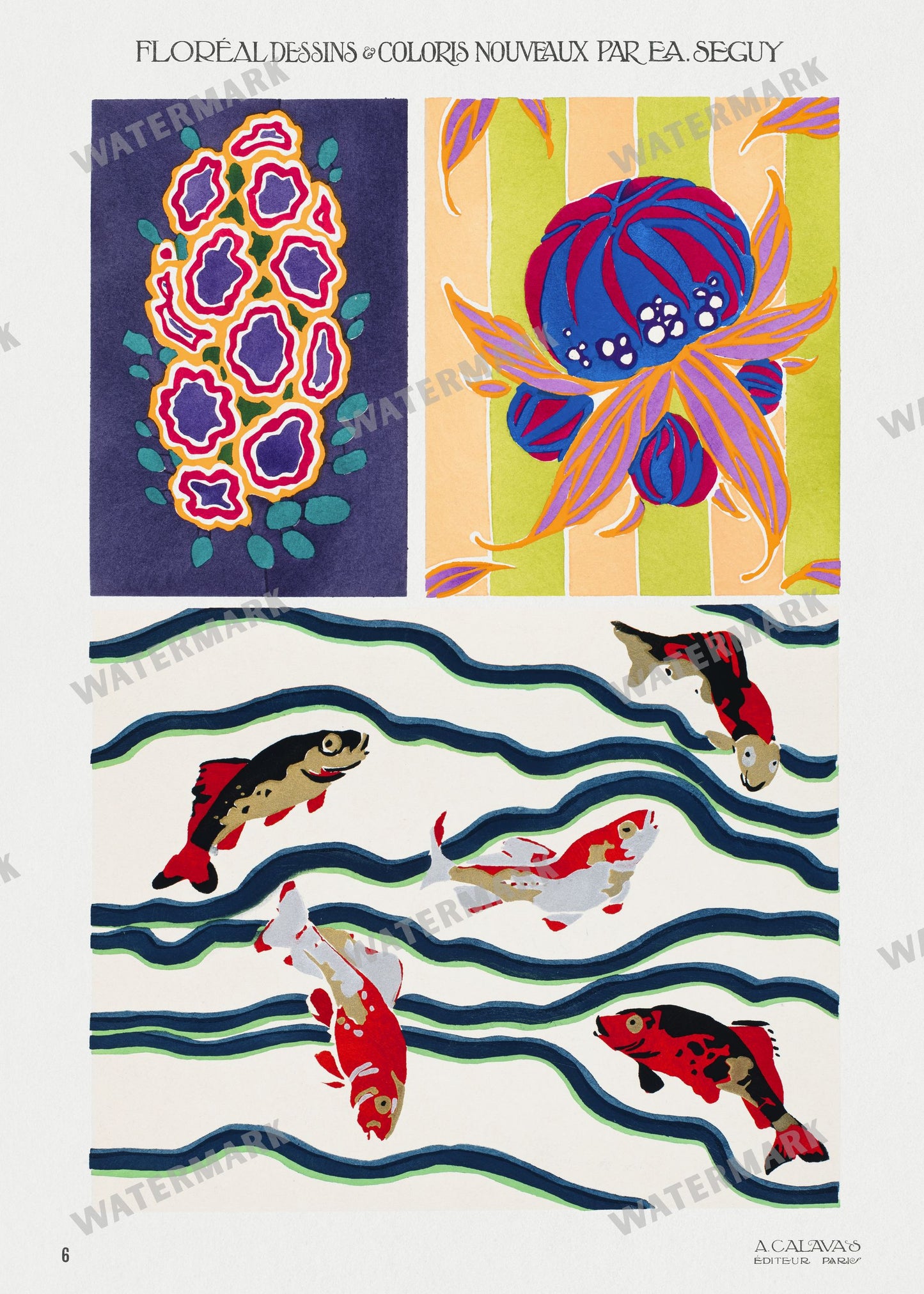 E A Seguy Vintage Prints