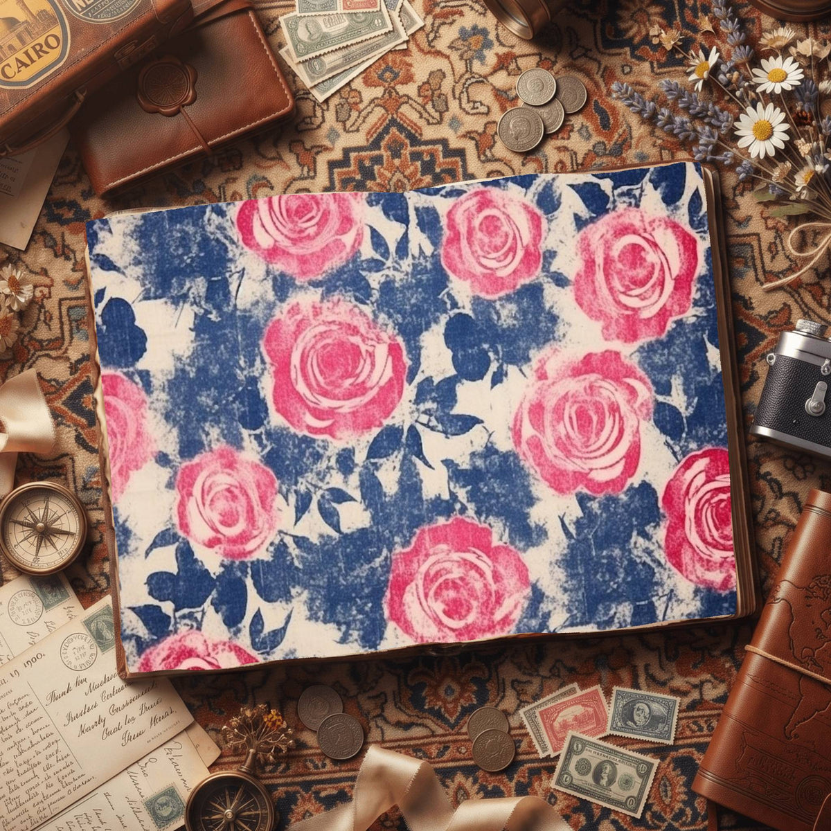 Faded Rose Digital Papers