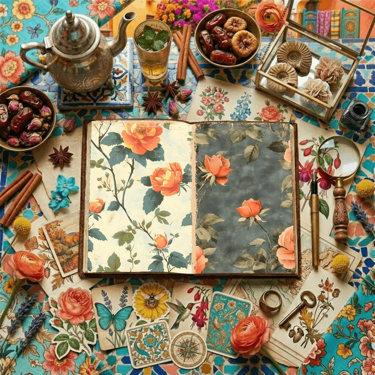 Floral Digital Papers