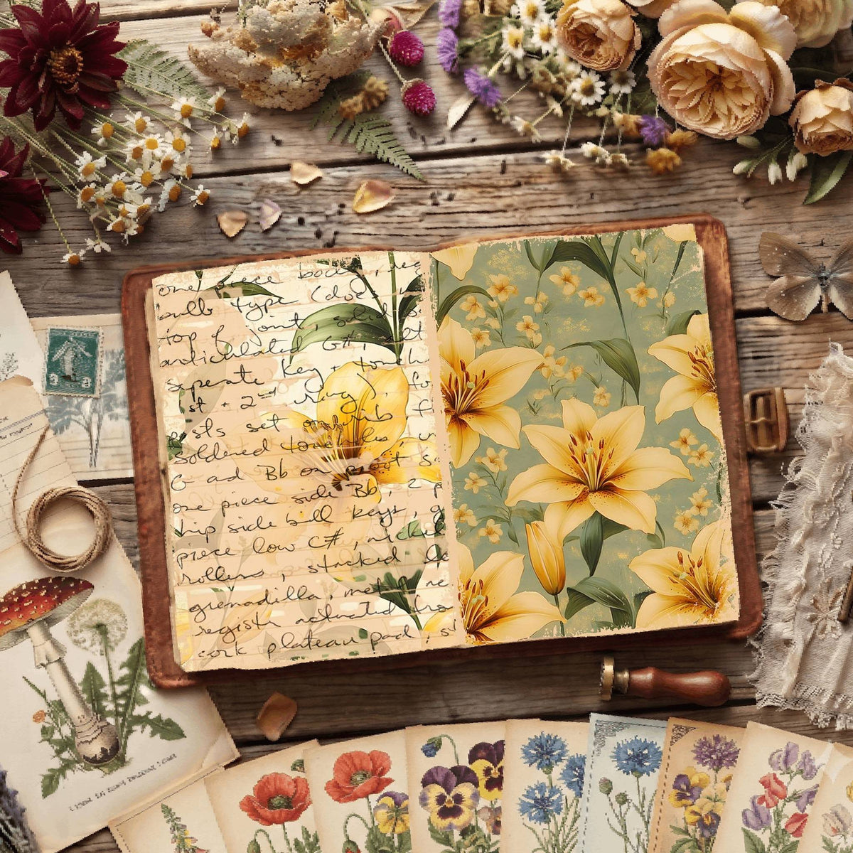 Floral Digital Papers