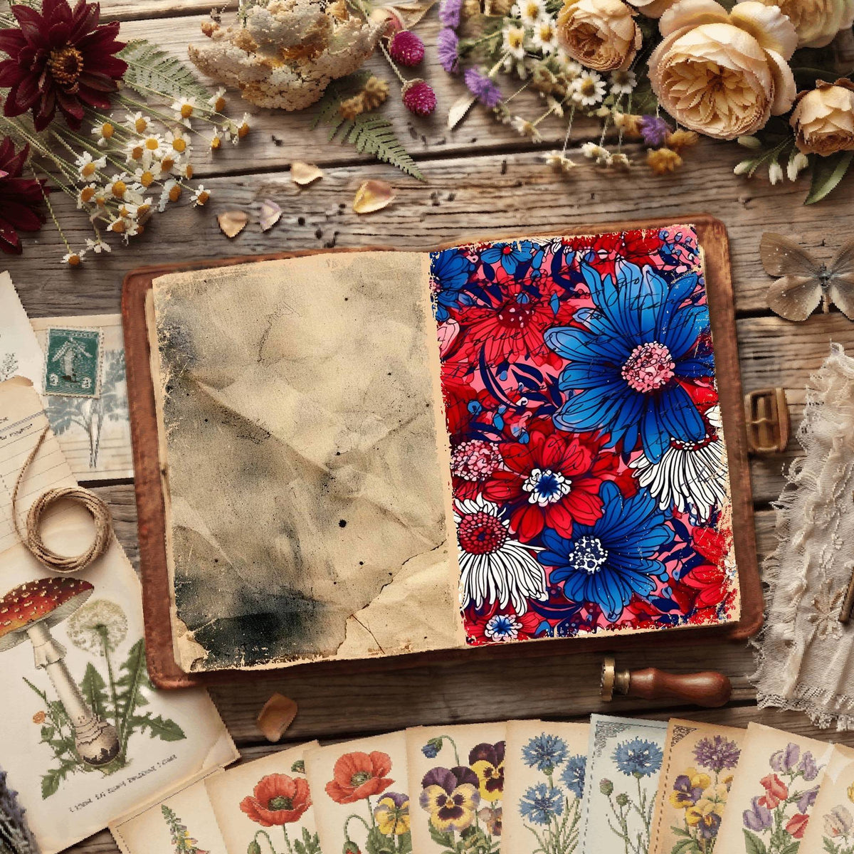 Floral Digital Papers
