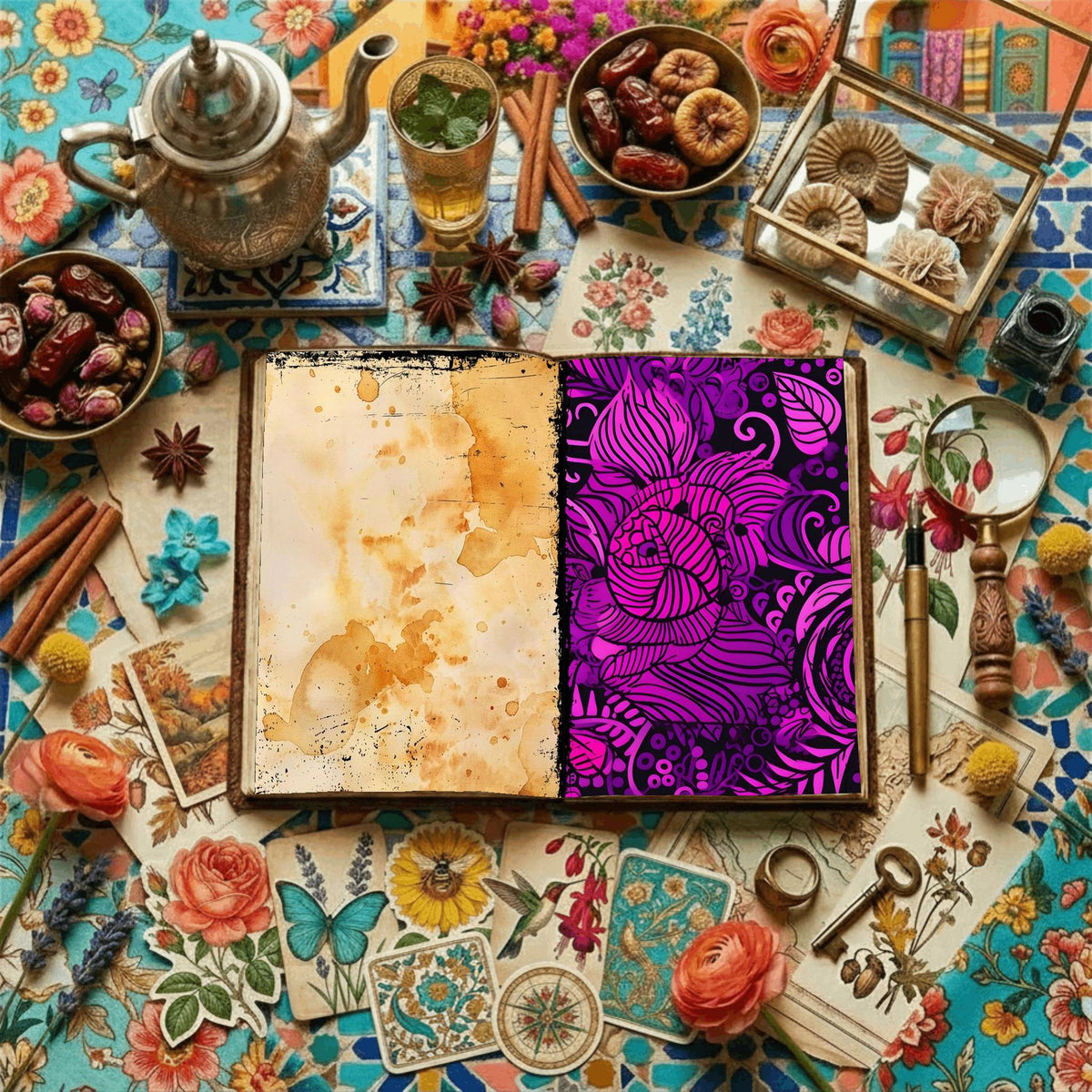 Floral Digital Papers