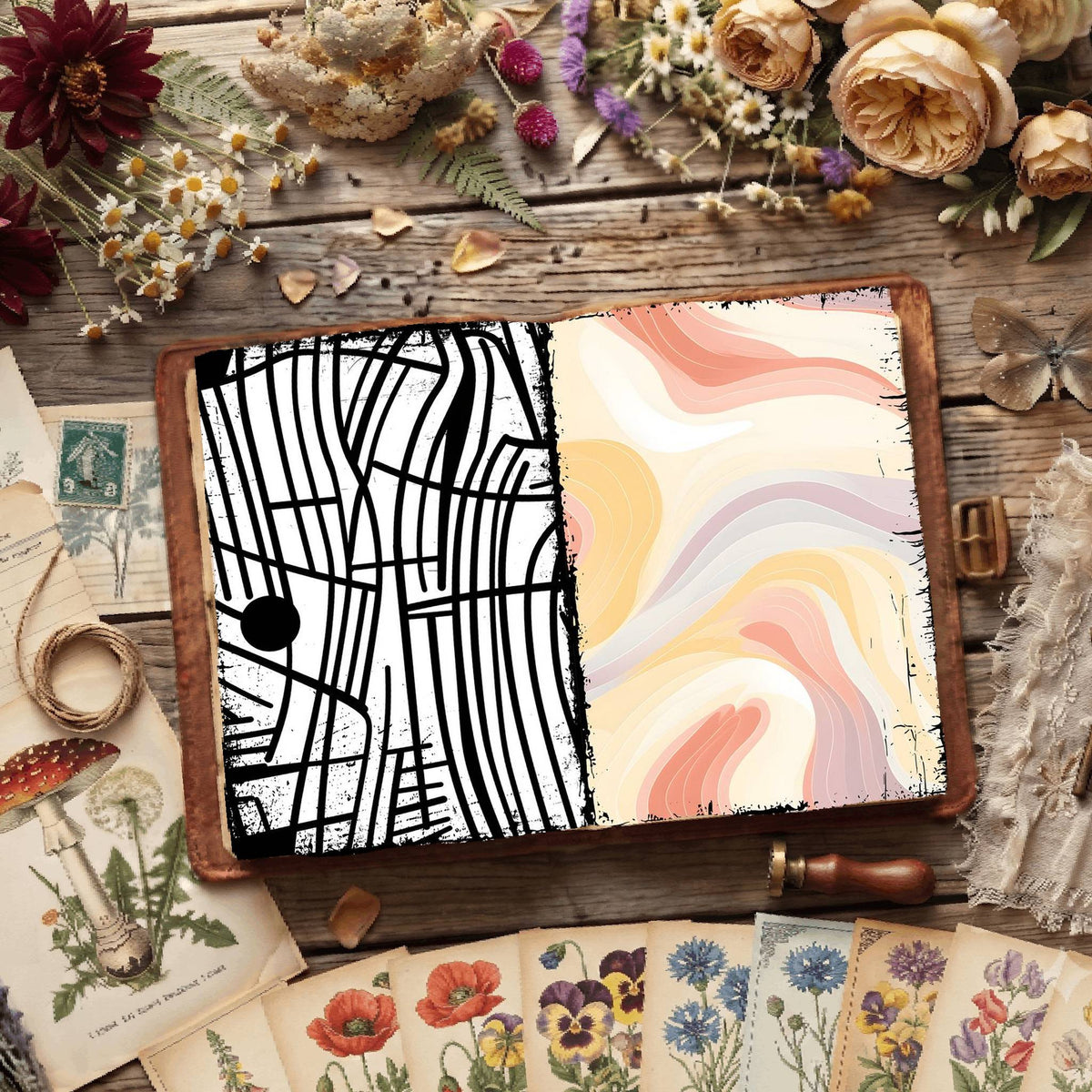 Floral Digital Papers