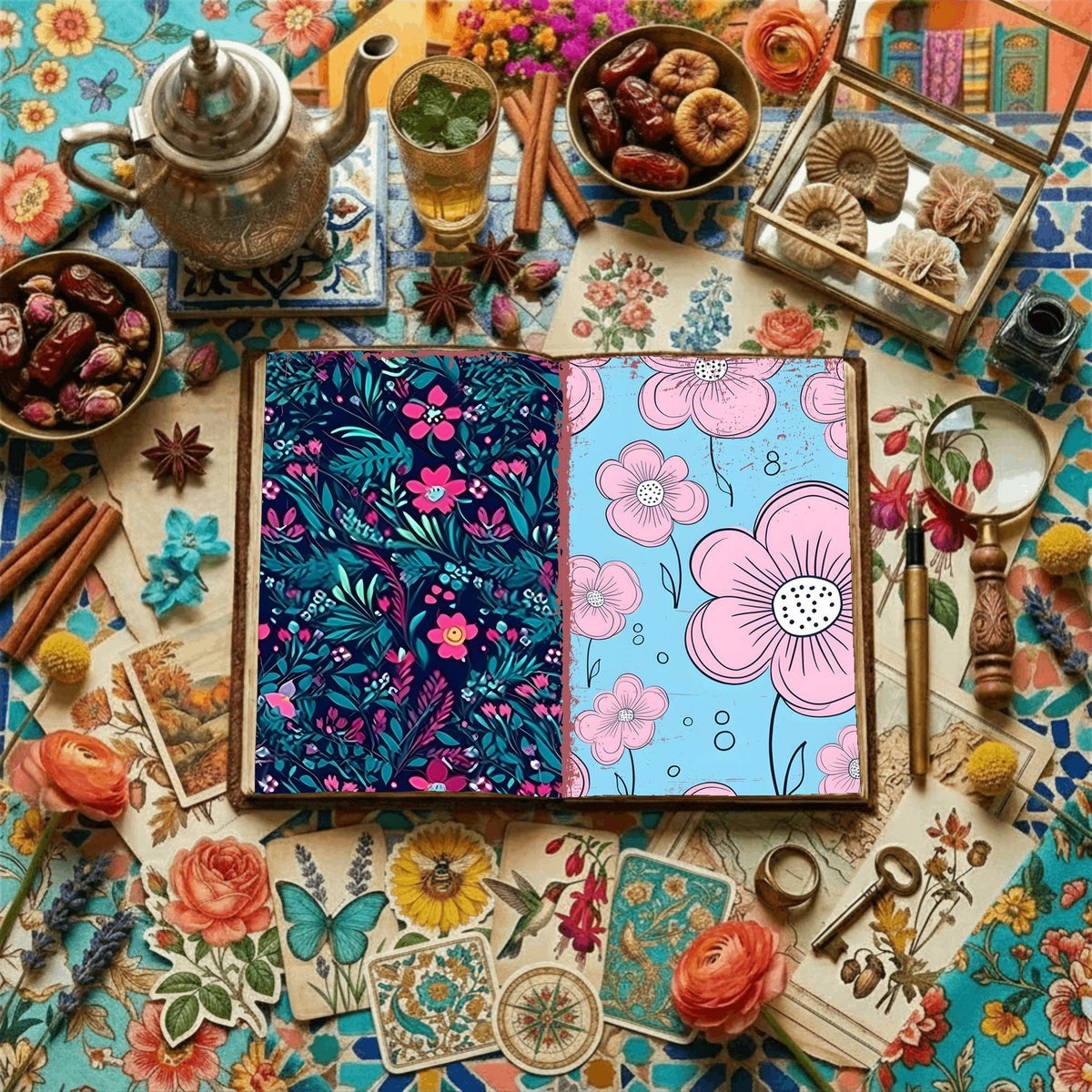 Floral Digital Papers