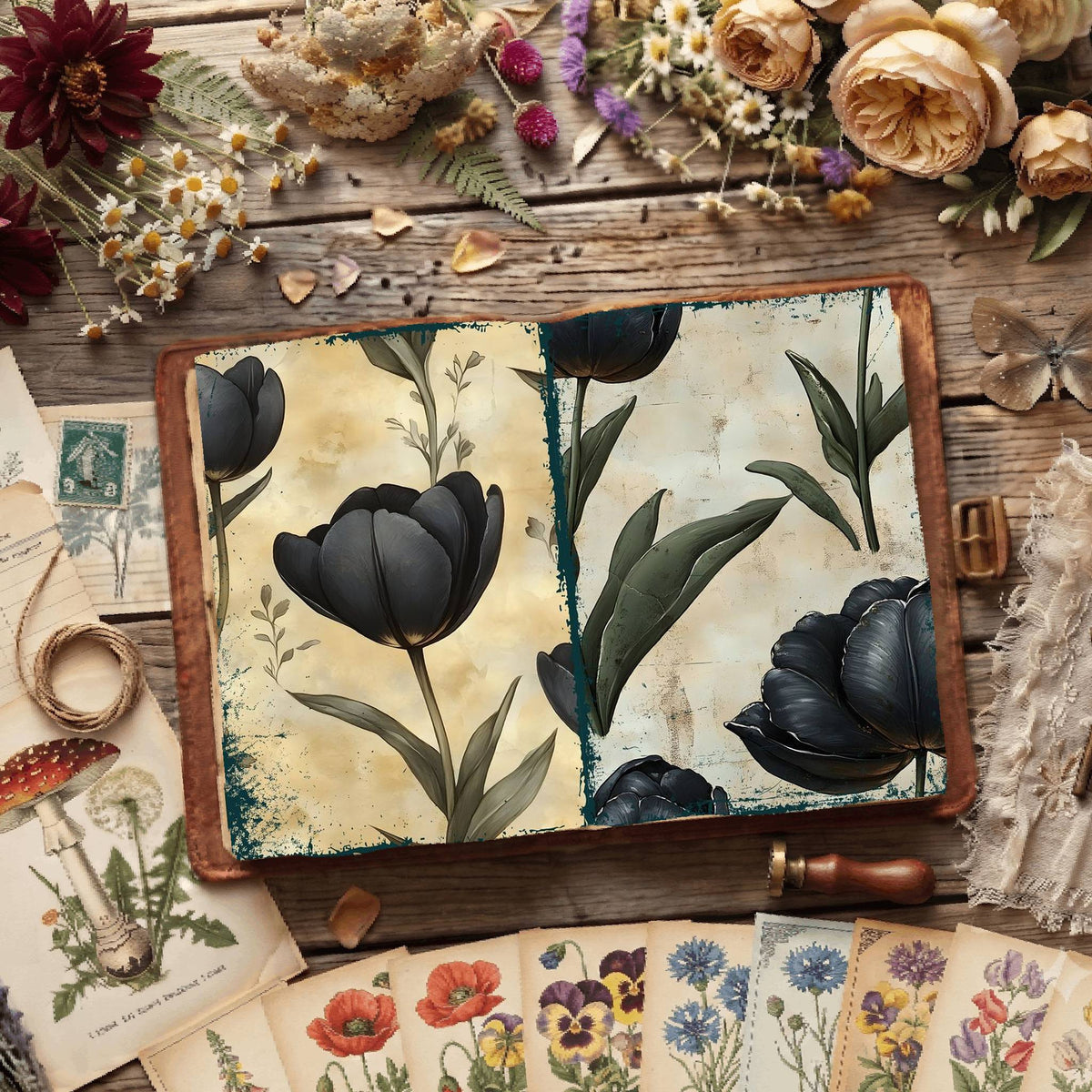 Floral Digital Papers