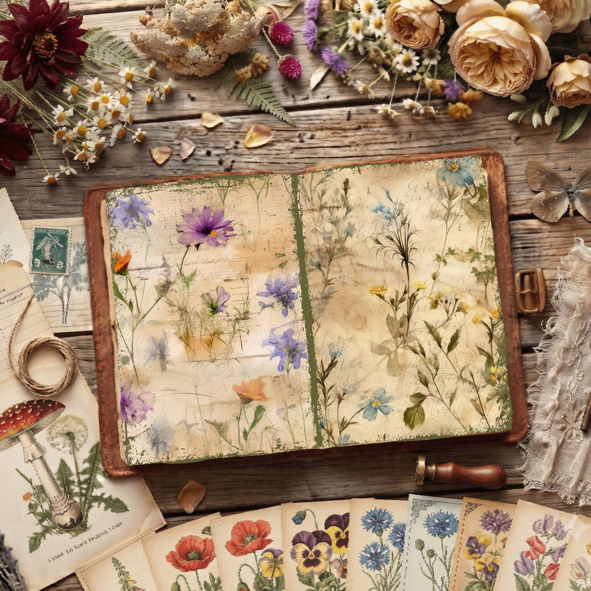 Floral Digital Papers