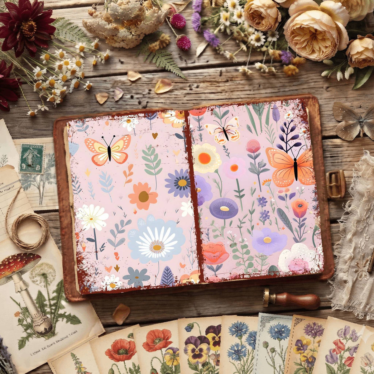 Floral Digital Papers