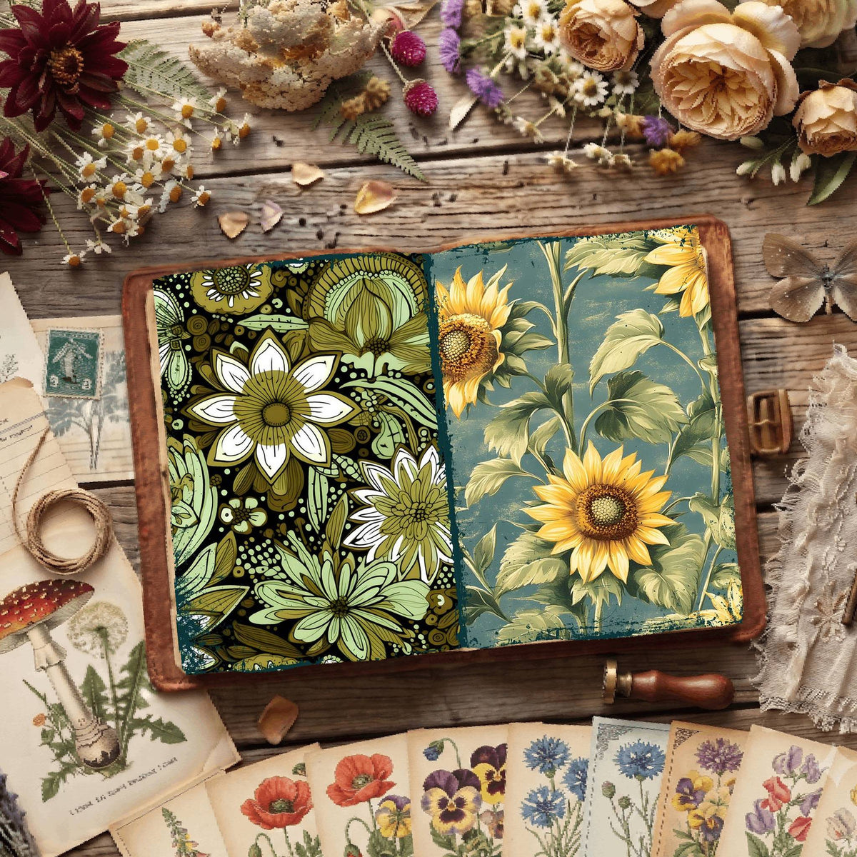 Floral Digital Papers