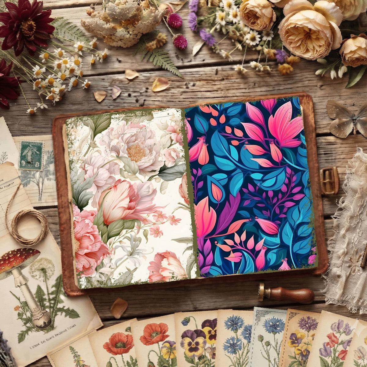 Floral Digital Papers