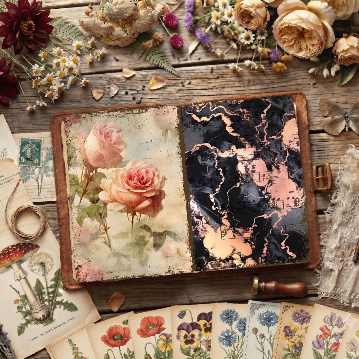 Floral Digital Papers