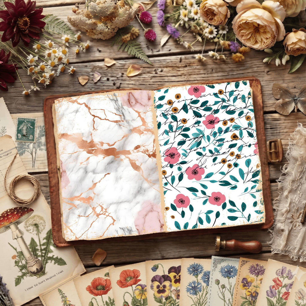 Floral Digital Papers