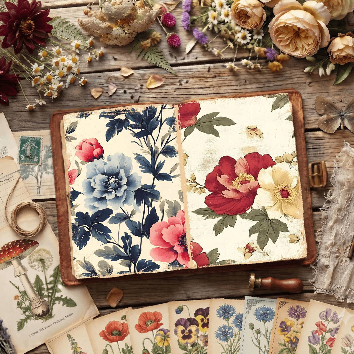 Floral Digital Papers