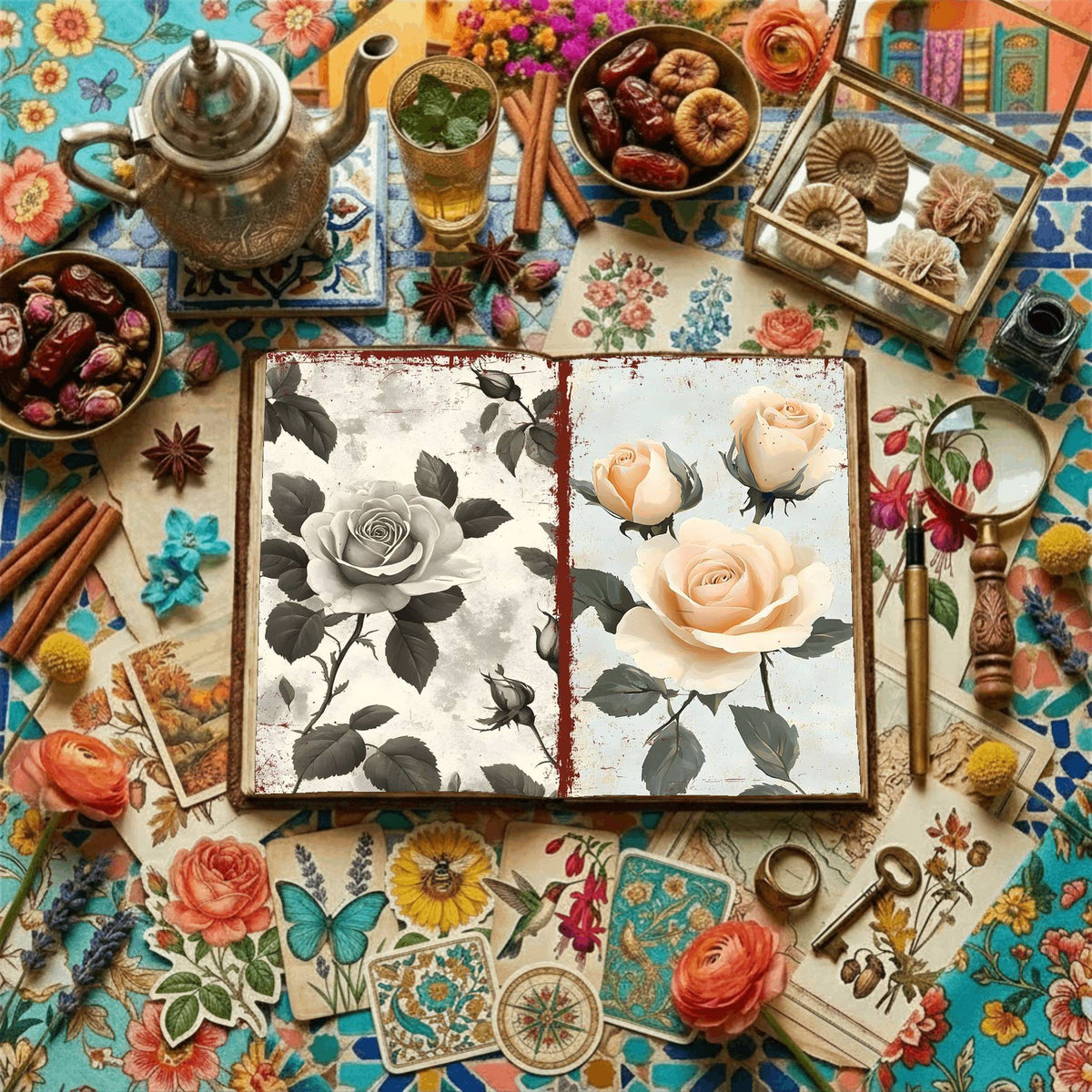 Floral Digital Papers