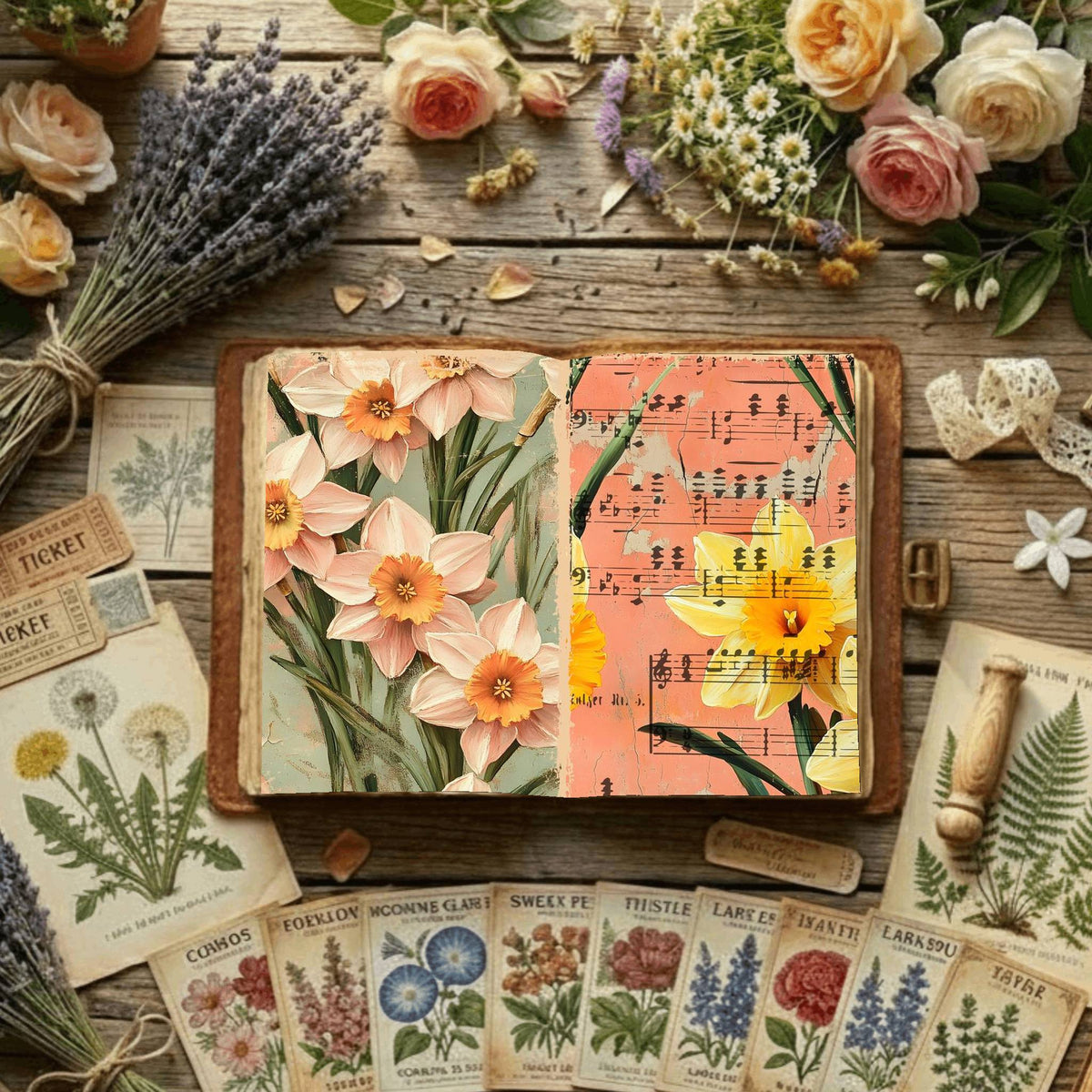 Floral Digital Papers