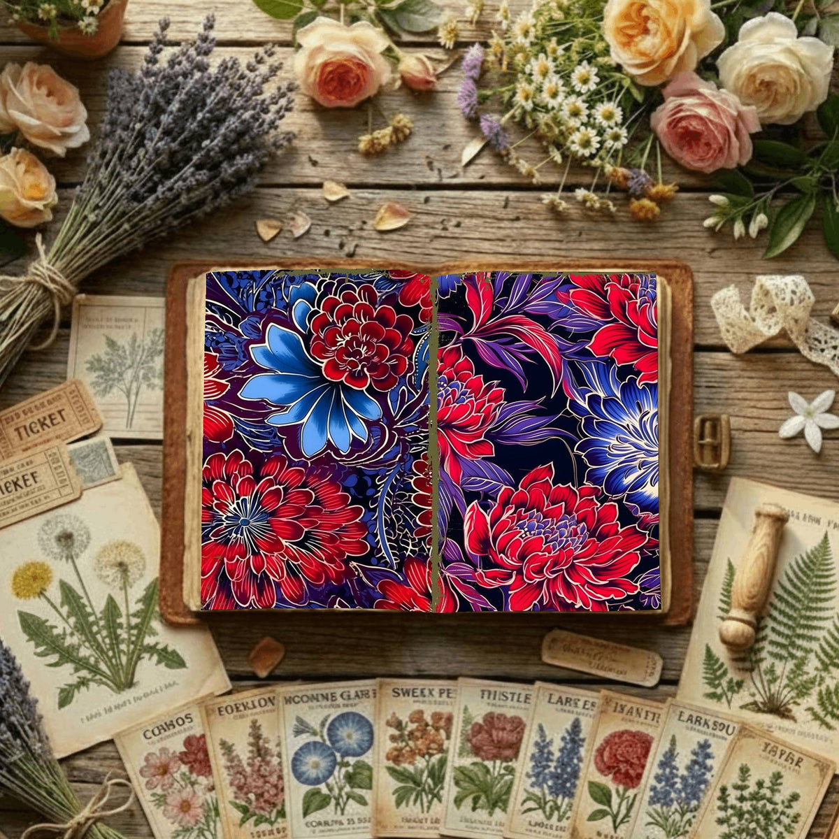 Floral Digital Papers
