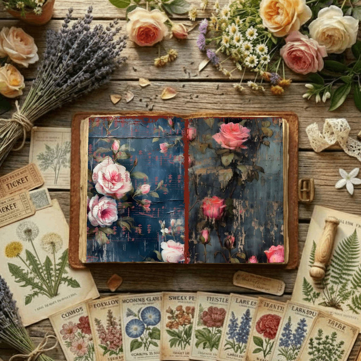 Floral Digital Papers
