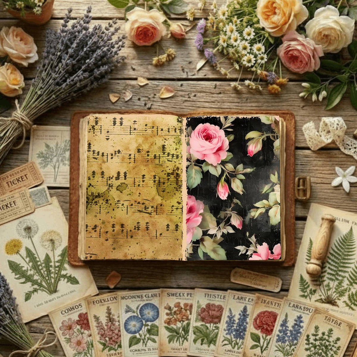 Floral Digital Papers