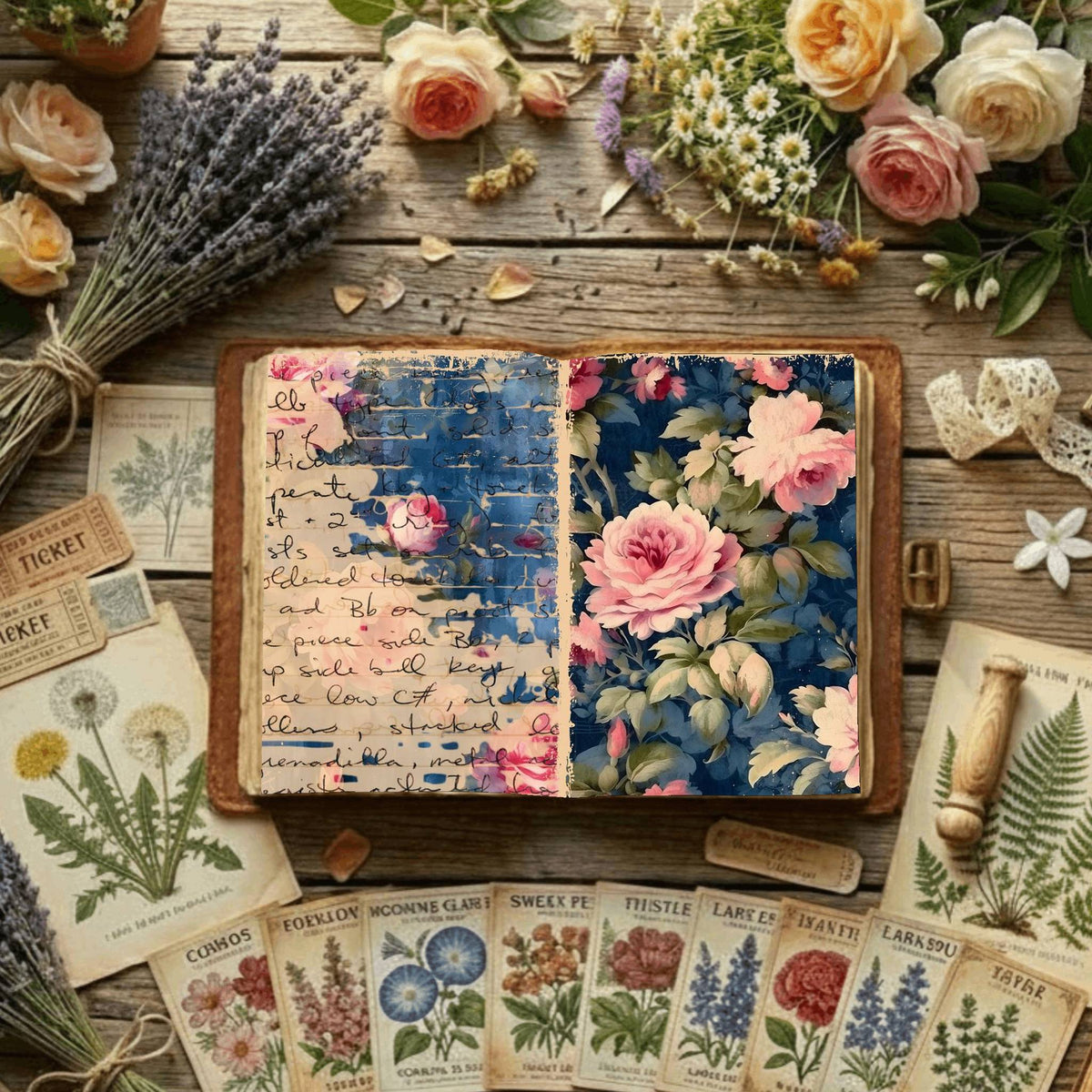 Floral Digital Papers
