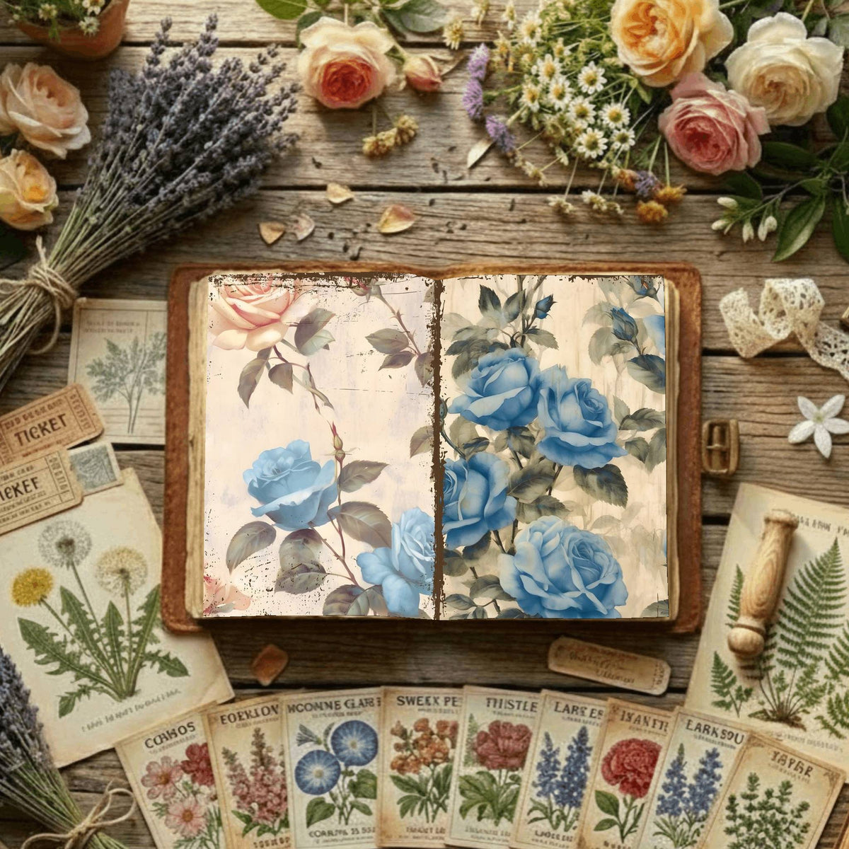 Floral Digital Papers