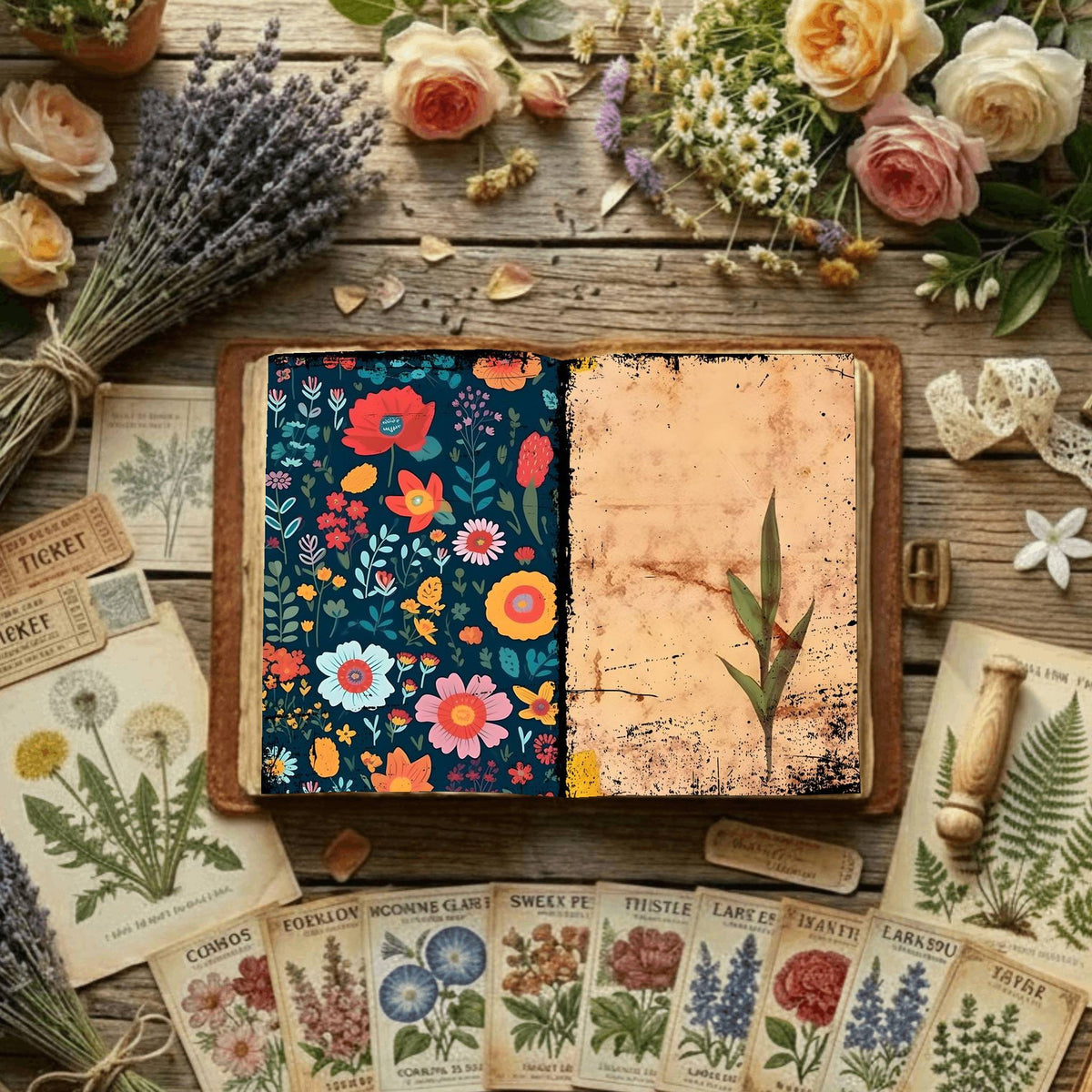 Floral Digital Papers
