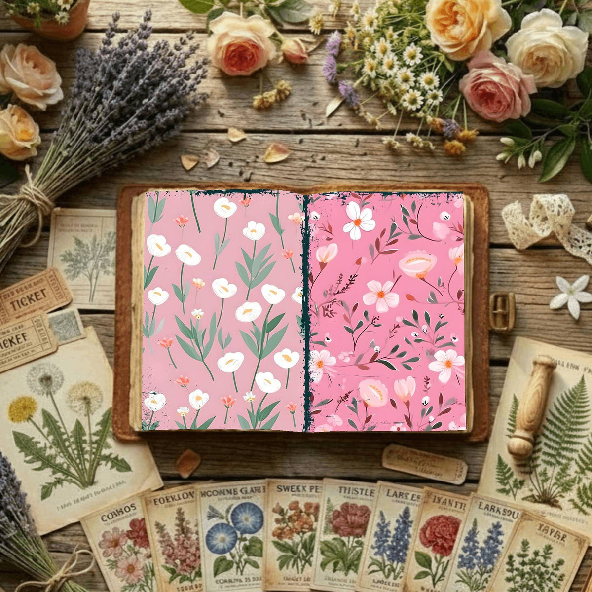 Floral Digital Papers