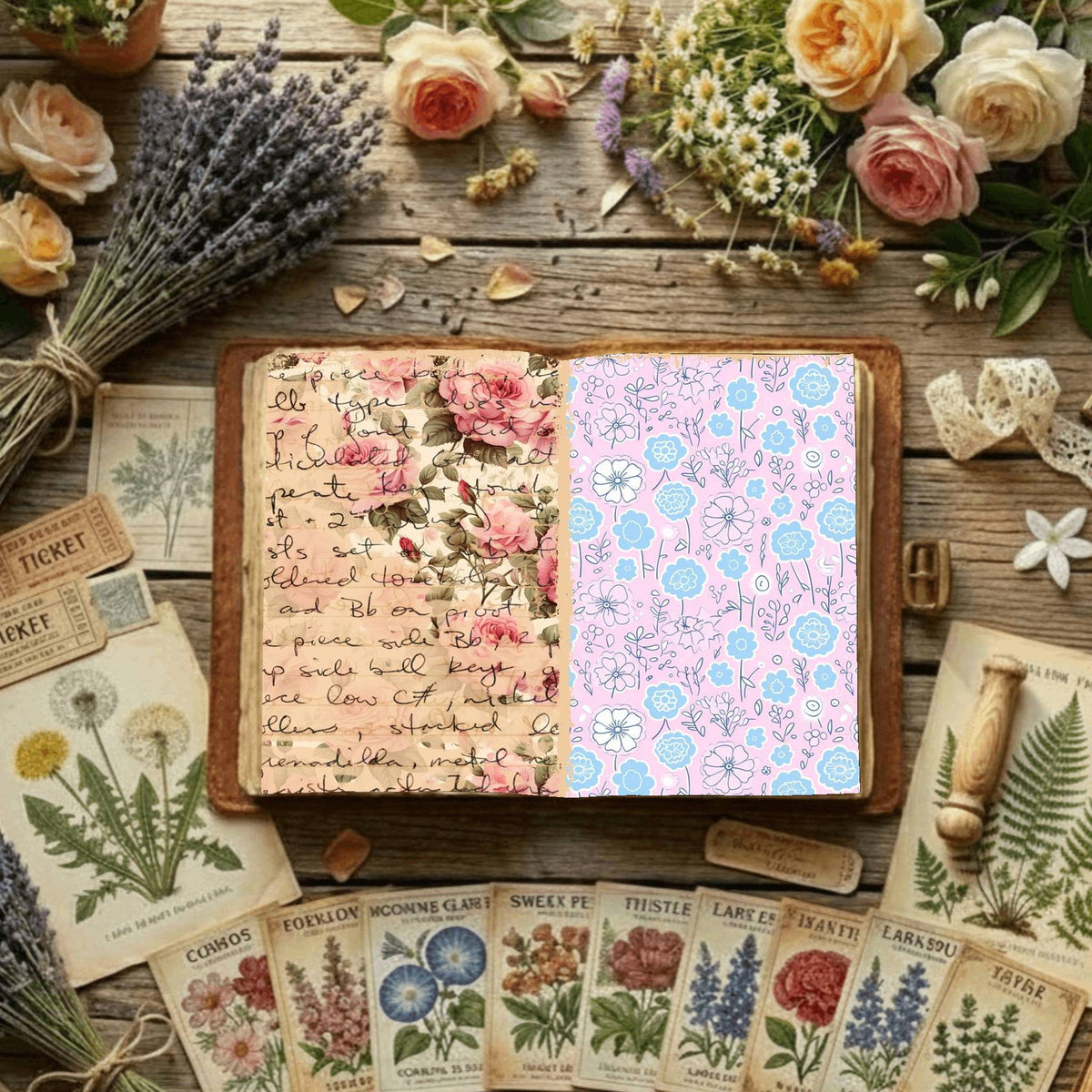 Floral Digital Papers