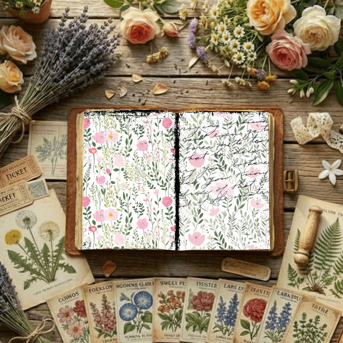 Floral Digital Papers