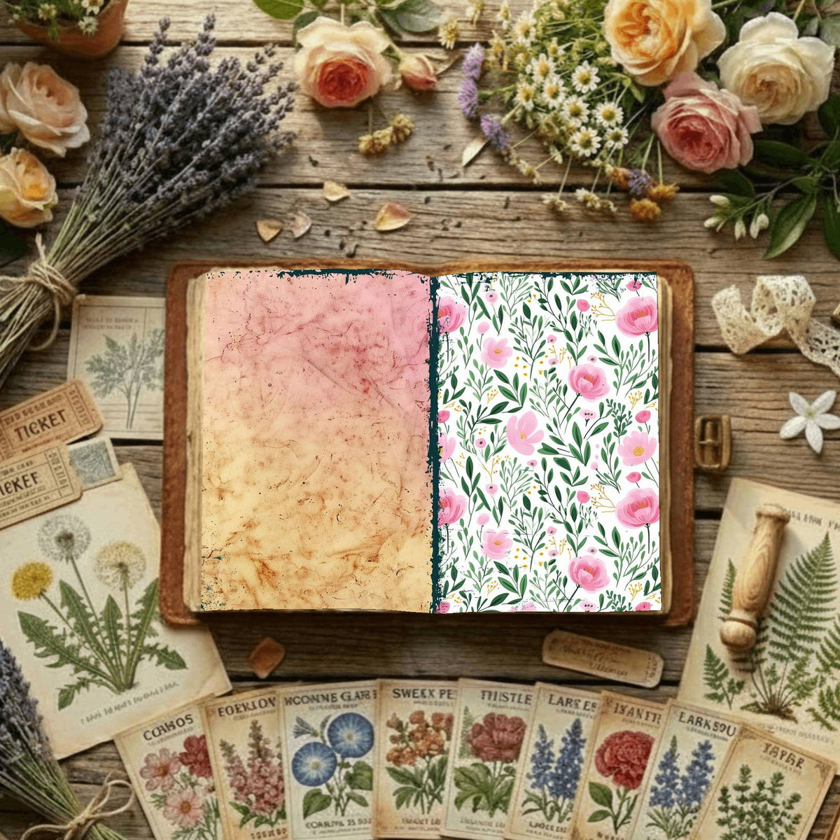 Floral Digital Papers