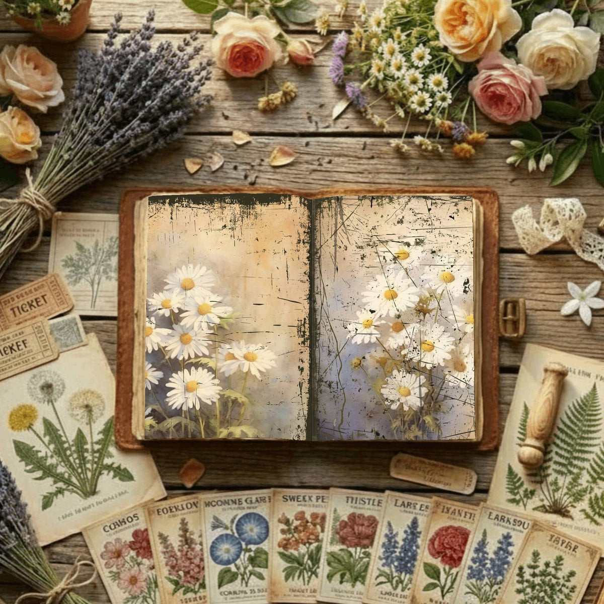 Floral Digital Papers