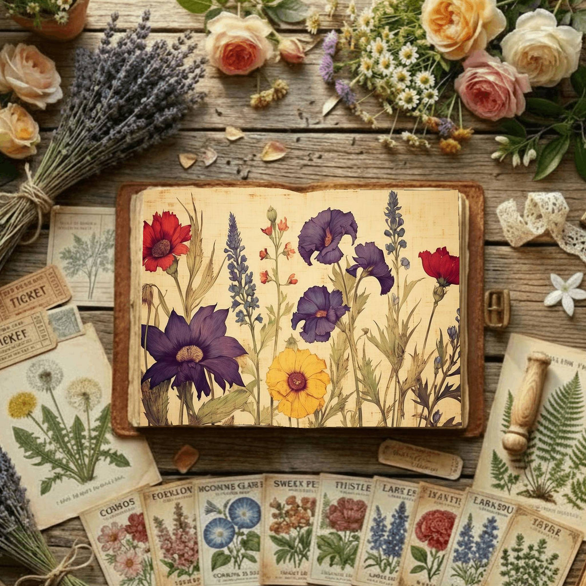 Floral Digital Papers