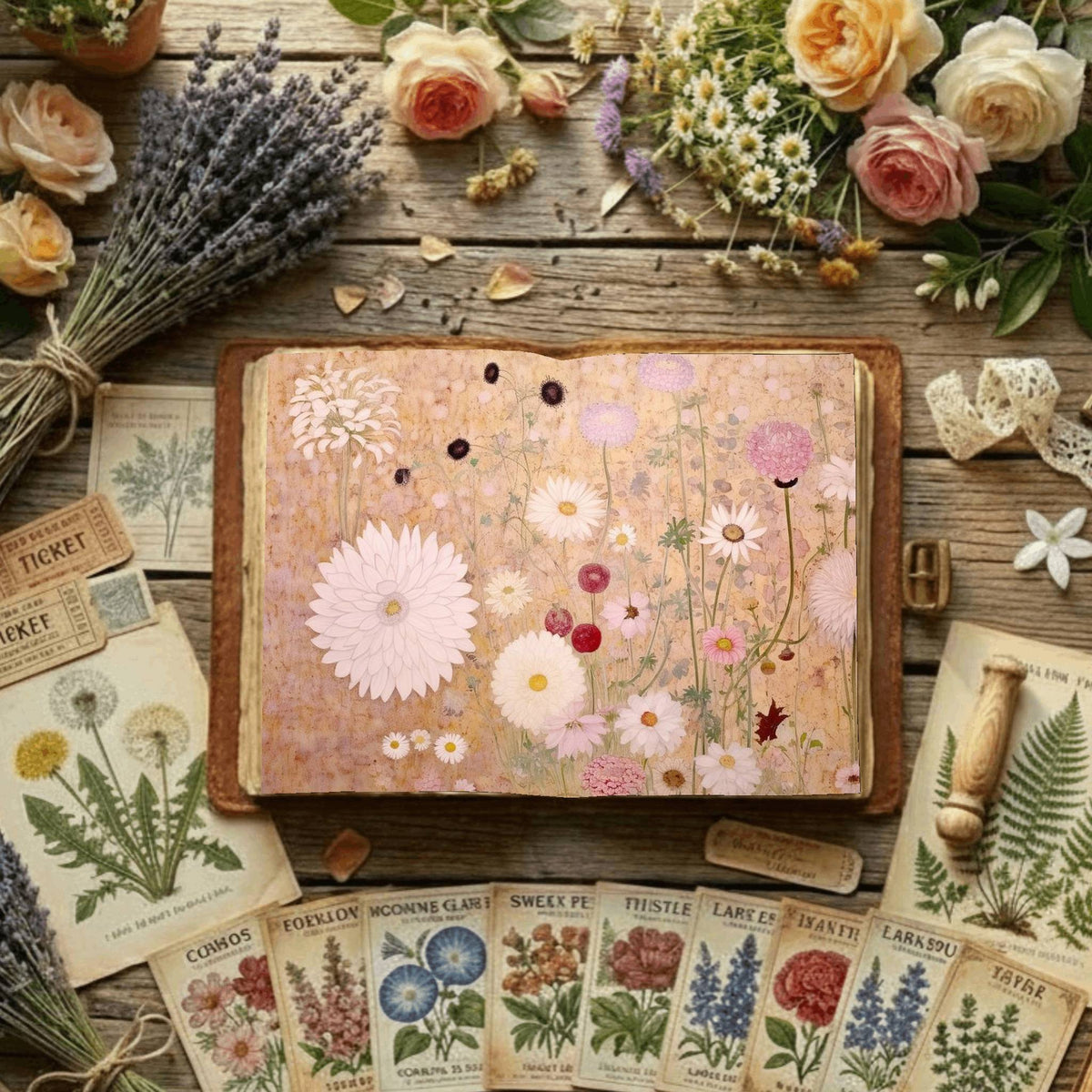 Floral Digital Papers