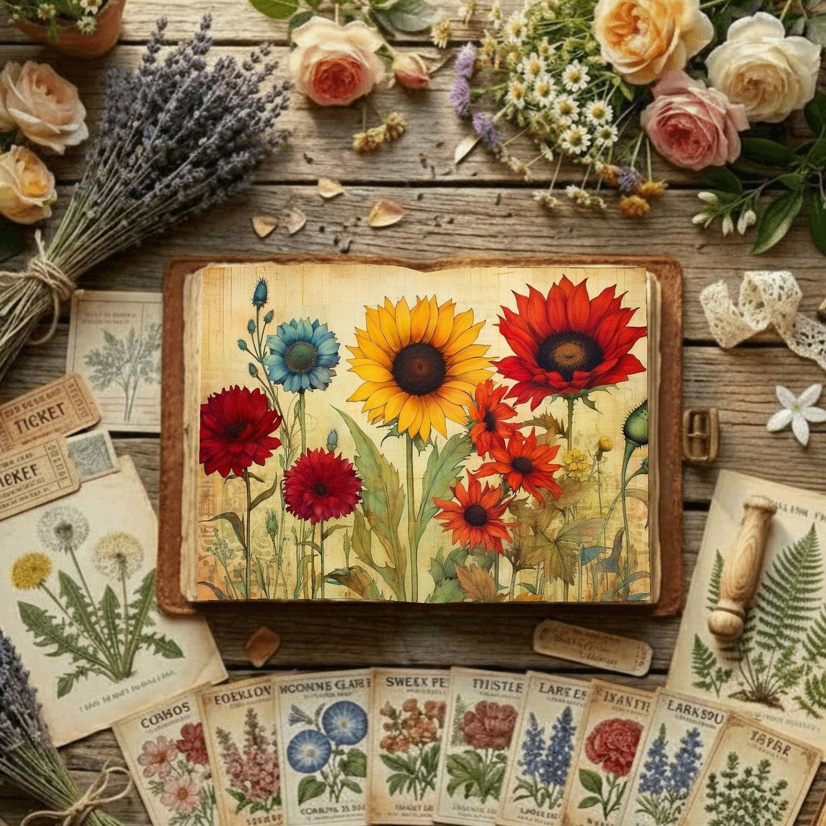 Floral Digital Papers