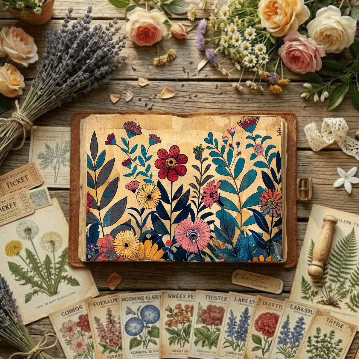 Floral Digital Papers