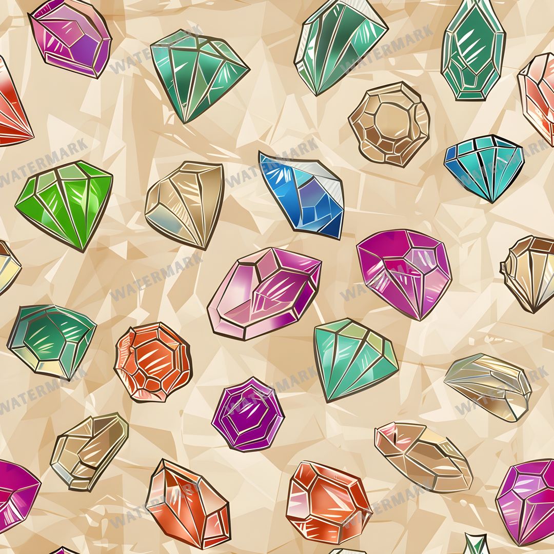 Gems Seamless Pattern