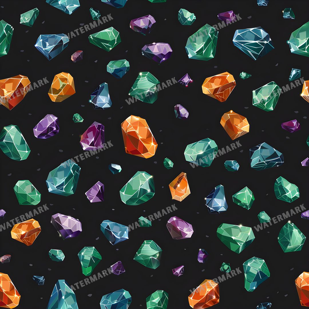 Gems Seamless Pattern