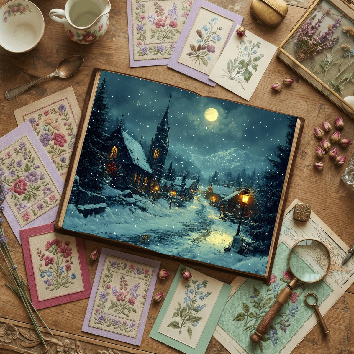 Gothic Christmas Digital Papers