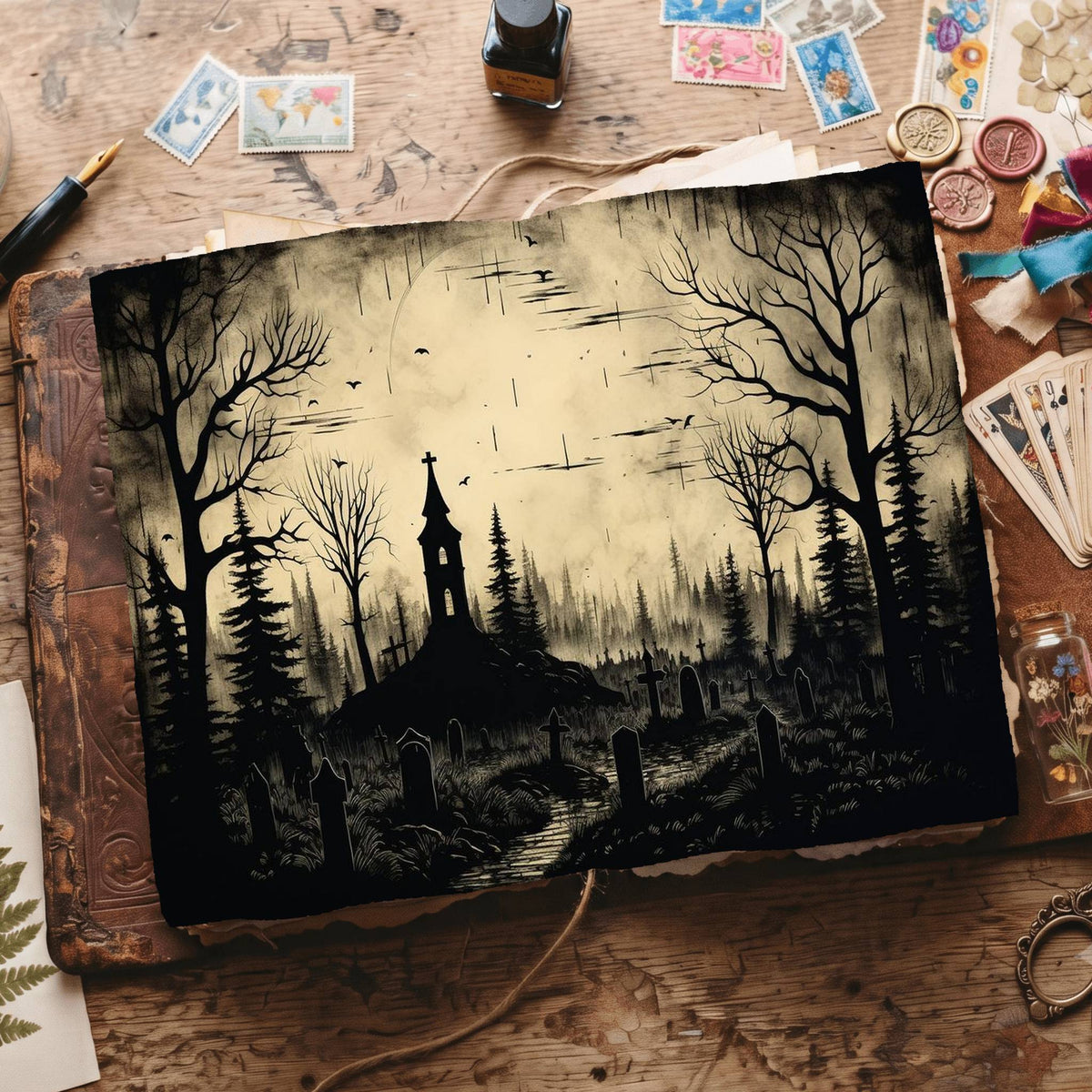 Gothic Digital Papers